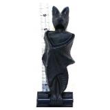 Cast iron black bat door knocker