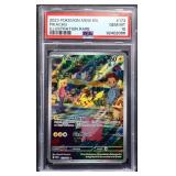 Graded GM Pokemon 2023 Pikachu Rare card