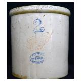 Vntg 2gal Red Wing pickle crock