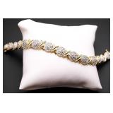 GENUINE DIAMOND TENNIS BRACELET