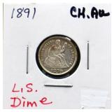 1891 seated liberty dime