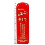 Metal 5x17 Budweiser Beer thermometer