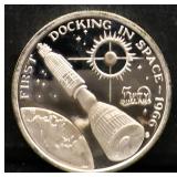1oz Marshall Islands Docking In Space silver proof