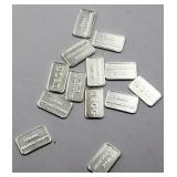 13 total grams of silver pieces