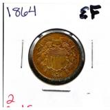 1864 2 cent piece