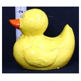 Small cast iron yellow duck