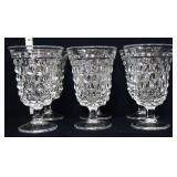 Lot of 6 American Fostoria water goblets