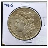 1879S Morgan silver dollar