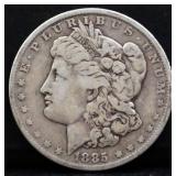 1885O Morgan silver dollar