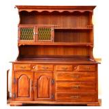 Vintage Drexel 2 piece large hutch see photos