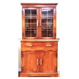 Vintage maple china cabinet see photos