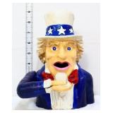 Cast iron mechanical Uncle Sam I Want You bank