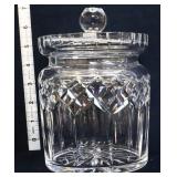 Waterford Lismore biscuit barrel with lid