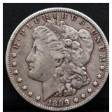 1899O Morgan silver dollar
