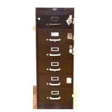 Vntg metal ArtMetal filing cabinet see photos