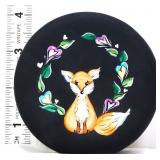 FAGCA 4in black paperweight w/ fox, Sunday Davis