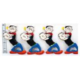 Lot of 4 cast iron Popeye bottle openers