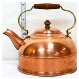 Vintage copper Revere Ware tea kettle