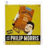 Vntg metal 12x13.75 Philip Morris sign