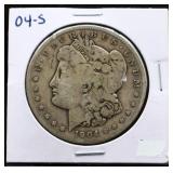 1904S Morgan silver dollar