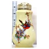 Vntg English sugar shaker w/ birds
