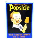Metal 12x16.5 Everybody Likes Popsicle sign