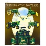 Metal 13x16 John Deere Celebrating 160 Years sign