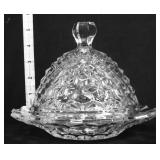Fostoria dome butter dish see photos