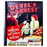 Metal Devils Harvest sign