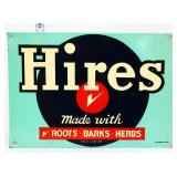 Vntg metal 13.25x9.25 Hires Root Beer sign