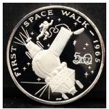 1oz Marshall Islands 1st Space Walk silver proof