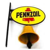 Cast iron Pennzoil bell