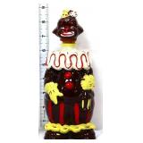 Vntg Americana 9in standing hobo clown decanter