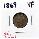 1869 3 cent nickel