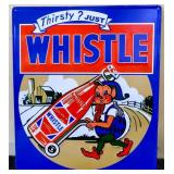 Metal 17x19.5 Whistle adv sign