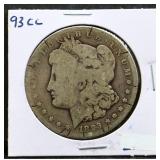 1893 Carson City Morgan silver dollar