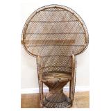 Vintage rattan peacock chair see photos