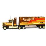 Vntg Firestone Radial Express semi truck