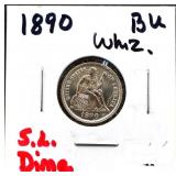 1890 seated liberty dime