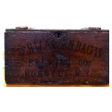 Vintage wood Schwarzenbach Brewing beer crate