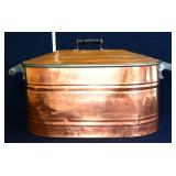Vintage copper ham boiler