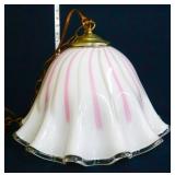 Vintage Murano candy cande canopy light fixture