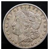 1900O Morgan silver dollar