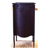 Vintage mahogany 1 door, 1 drawer music cabinet