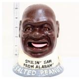 Cast iron mechanical americana Smilin Sam bank