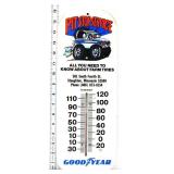 Vntg metal 6x16 Goodyear Pit Stop thermometer