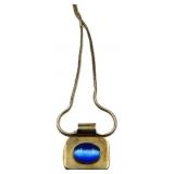 Sterling 0.9oz total weight gemstone necklace