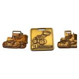Lot of 3 heavy equipment watch fobs