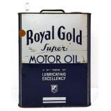Vntg 2 gallon Royal Gold Motor can