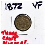 1872 3 cent nickel
